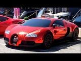 Loud Chrome Arab Bugatti Veyron Start-up
