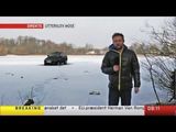 Автомобиль пошел под лёд во время прямой трансляции по ТВ