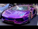 Chrome Purple and Orange LB Performance Lamborghini Aventador