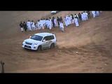 Saudi Driver Rolls Over a 2012 Lexus LX 570 on the Sand Dunes
