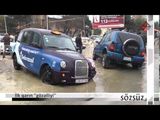 В Баку машины тонут в тающем снегу