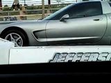 Corvette Wrecks Into 350z at Jefferson Pageland Dragstrip (South Carol