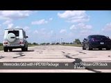 Mercedes-Benz G-Сlass vs Nissan GTR 