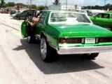 Lime Green Box Chevy on 26's