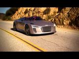 The Audi e-tron Spyder in Malibu, California