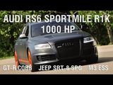 Audi RS6 vs Jeep SRT-8 vs Nissan GT-R vs BMW M3 