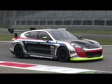 Porsche Panamera Race Car Sound on Track!