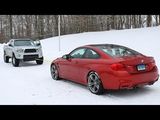 BMW M4 vs Toyota Tacoma Snow Tow