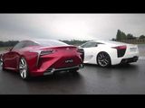 Lexus LFA & LF-LC: a supercar meeting an avant-garde beauty