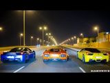 Ferraris & Lamborghinis go for a Night Cruise!