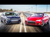 2015 Dodge Charger SRT Hellcat vs. 2015 Tesla Model S P85D!