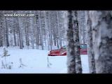 Markku Alen tests Ferrari FF in Northern Sweden