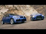 Volkswagen Golf R vs Mitsubishi Lancer Evolution MR