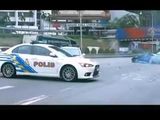 Malaysia police Evo 10 chasing Nissan 180sx