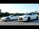 Chevrolet ZR-1 vs Nissan GT-R Street Race