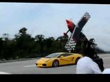 Stunt Plane Vs Lamborghini Race