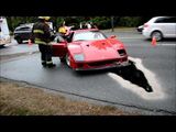 Wrecked Ferrari F40