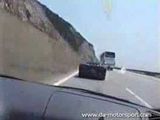 Illegal street race BMW M3 Turbo vs. Lamborghini Diablo