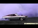 V8 Ford Coupe Purple Smoke Burnout