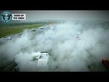 Most Cars Performing Donuts Simultaneously