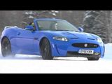 Drifting on Ice with the Jaguar XKR-S Convertible