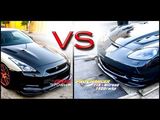 Corvette C6 1400rwhp vs Nissan GT-R 1170whp 