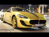 Maserati GranTurismo with Gold Wrap and Swarovski Crystals