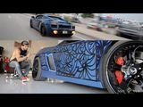 Alexander Mijares paints Lamborghini