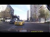 Chevrolet Camaro на встречной полосе / г. Баку