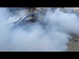 Baku. BMW E36 burnout