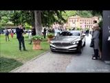 BMW Pininfarina Gran Lusso Coupe Driving at Concorso d Eleganza Villa 